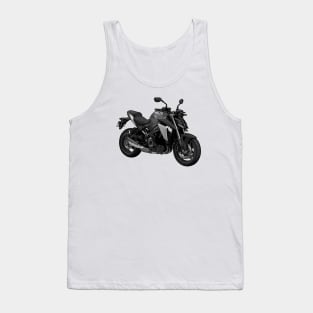 Grey GSX S1000 Bike Illustration Tank Top